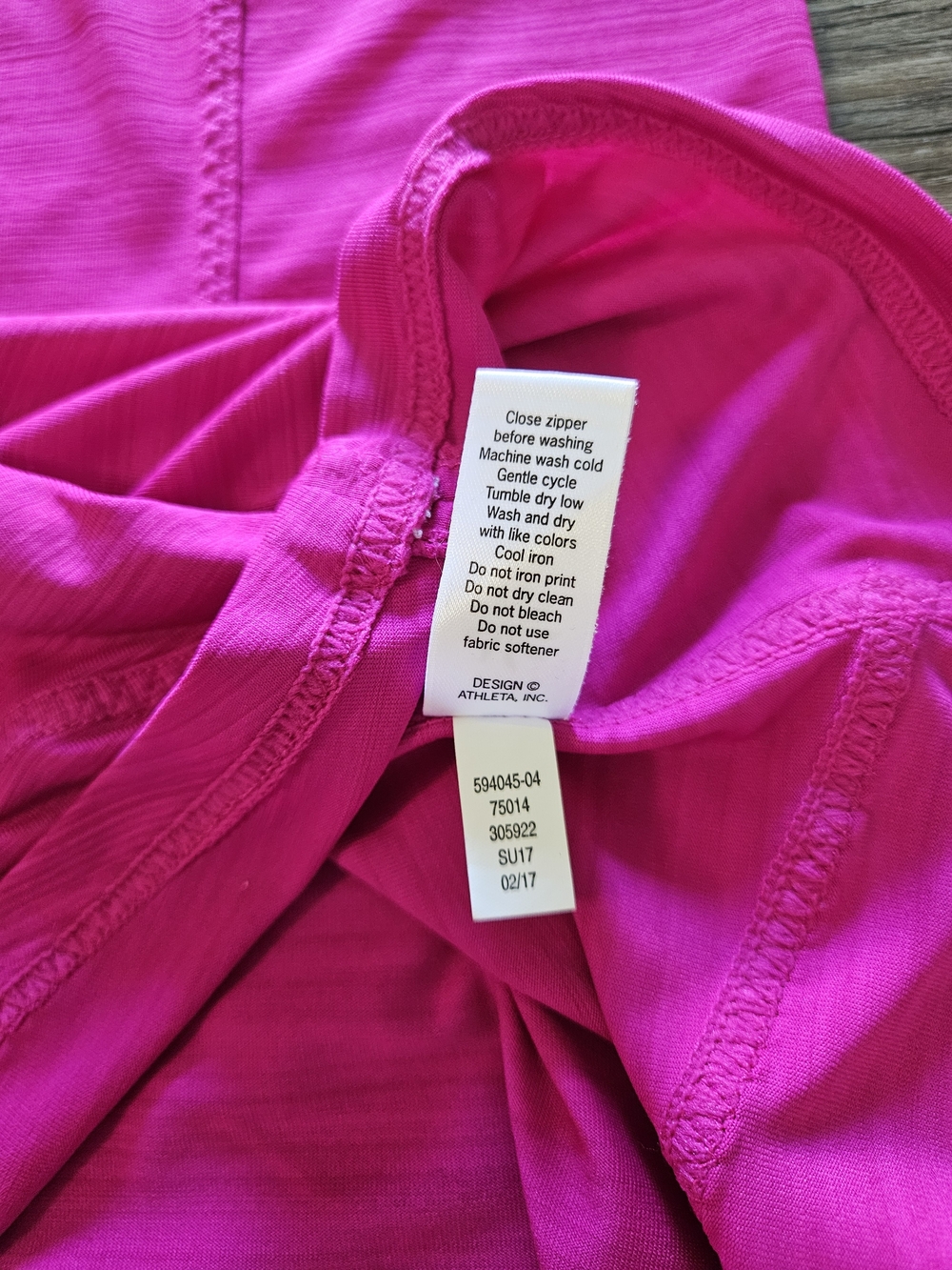 Athleta Pacifica Magenta Pink UPF Athletic  Tank - Picture 8 of 9